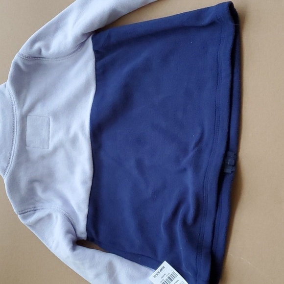OshKosh B'gosh NWT 2 tone blue fleece zip up jacket size 18 month - Picture 9 of 9